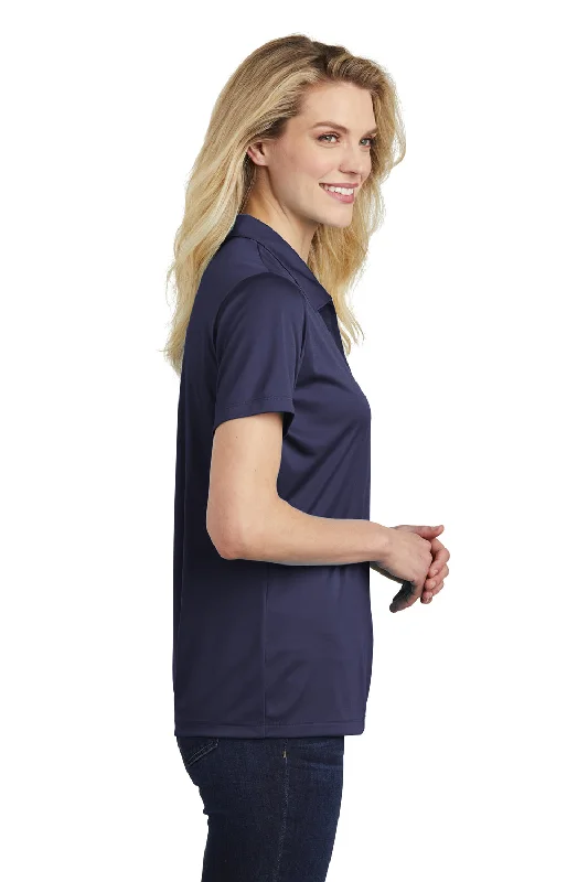 Sport-Tek Womens Competitor Moisture Wicking Short Sleeve Polo Shirt - True Navy Blue