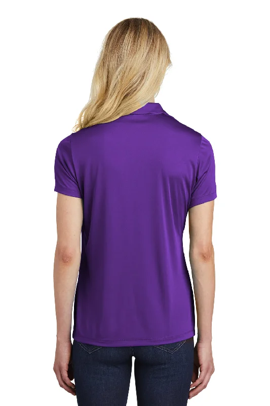 Sport-Tek Womens Competitor Moisture Wicking Short Sleeve Polo Shirt - Purple