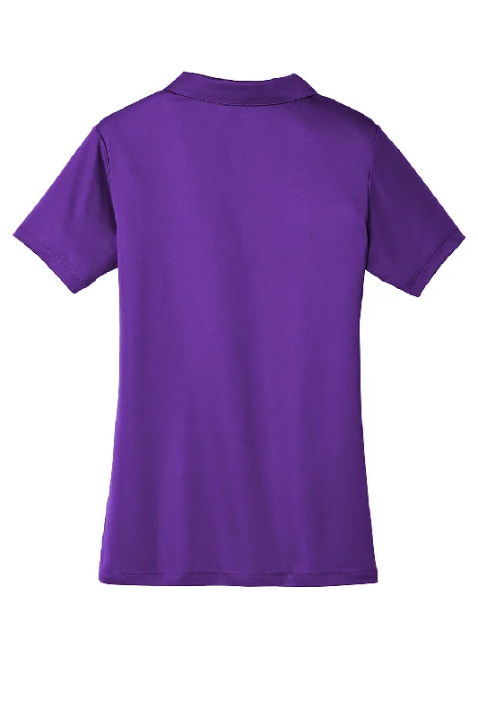 Sport-Tek Womens Competitor Moisture Wicking Short Sleeve Polo Shirt - Purple