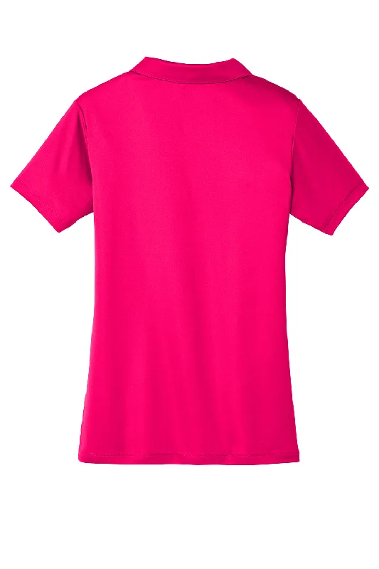 Sport-Tek Womens Competitor Moisture Wicking Short Sleeve Polo Shirt - Raspberry Pink