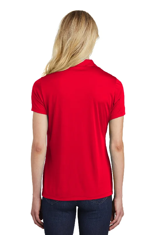 Sport-Tek Womens Competitor Moisture Wicking Short Sleeve Polo Shirt - True Red