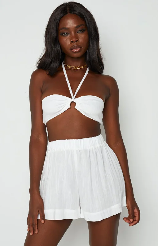 Treasure White Crop Top