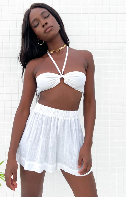 Treasure White Crop Top