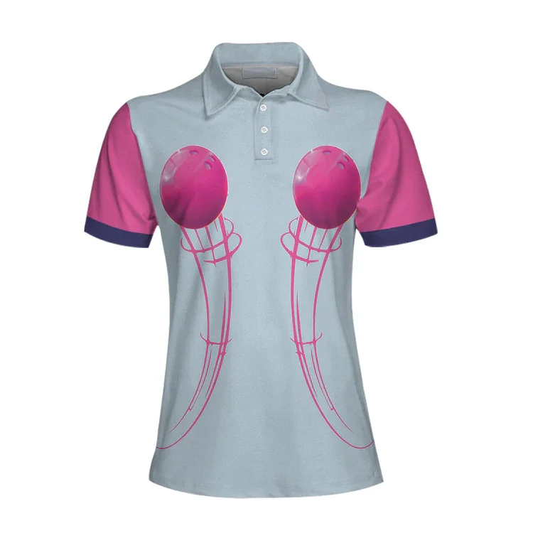 Watch Out This Girl Knows How To Handle Her Balls Bowling Short Sleeve Women Polo Shirt, Bowling Polo Shirt Design Coolspod