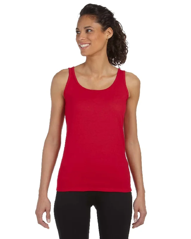 Gildan Ladies SoftStyle Tank Top | Cherry Red