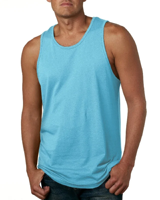 Next Level Mens Cotton Tank | Tahiti Blue